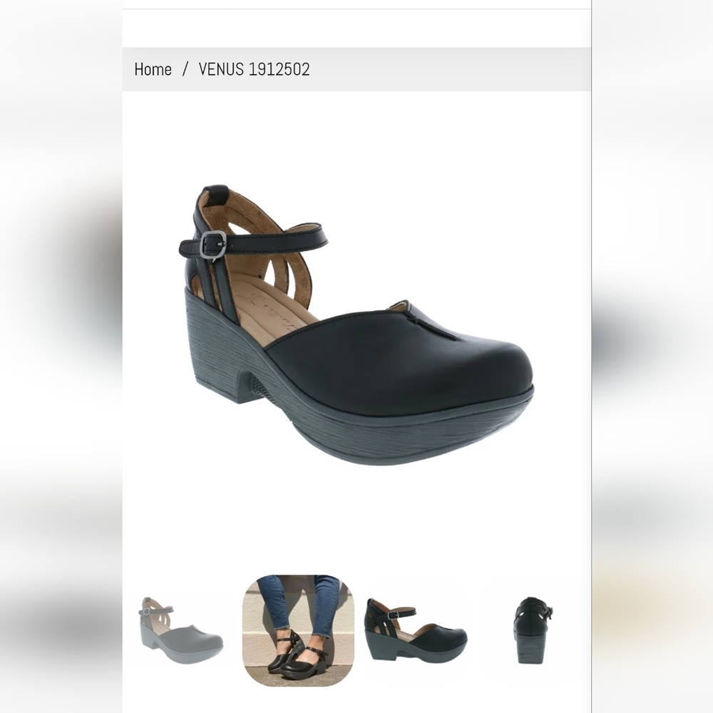 Venus 1912502 black shoe